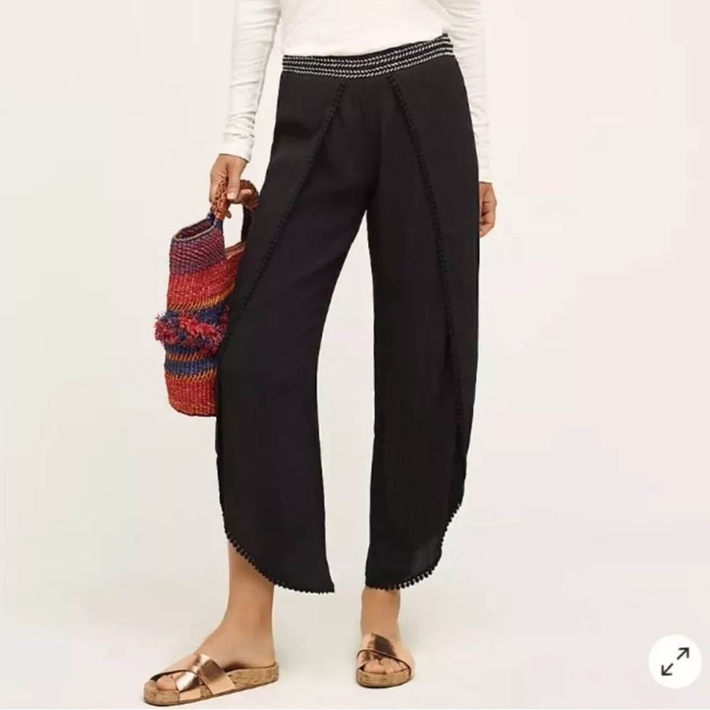 Hei Hei Anthropology Numana Tulip Harem Pants in Black Size Small